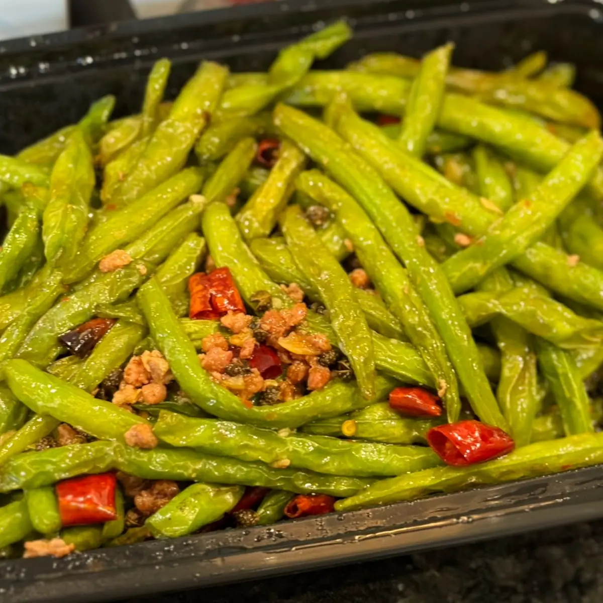 stir fried green beans 干煸四季豆
